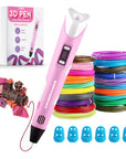 3D Pen Starter Kit - 10 Colors Filament